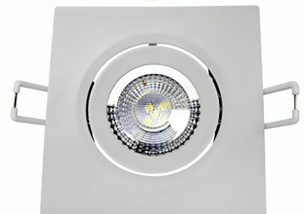Empotrable LED SPOT SQ, 5.5 W, 400 lm, 6 500 K, 120V-240V, 30 000 h